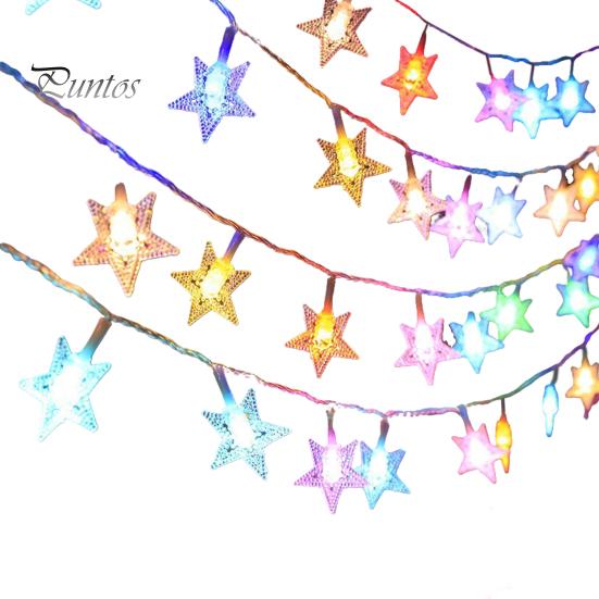 LED Star String Lights Flexible Design Energy-Saving Waterproof Indoor Outdoor Hanging Fairy Lights Holiday Party Decoration