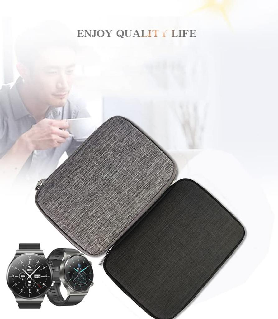 Watchband Box For Apple Watch Band Series 9 8 7 5 6 Se Ultra 2 Organizer Holder Bag Storage Case for Galaxy Watch 6 5 4 3 Strap