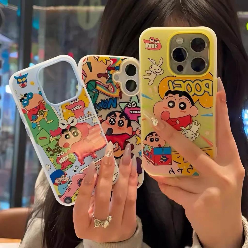 Graffiti Crayon Xiaoxin Suitable for iPhone16/17promax Mobile Phone Case Apple 14 Skin Skin Scrub 13/15 Set