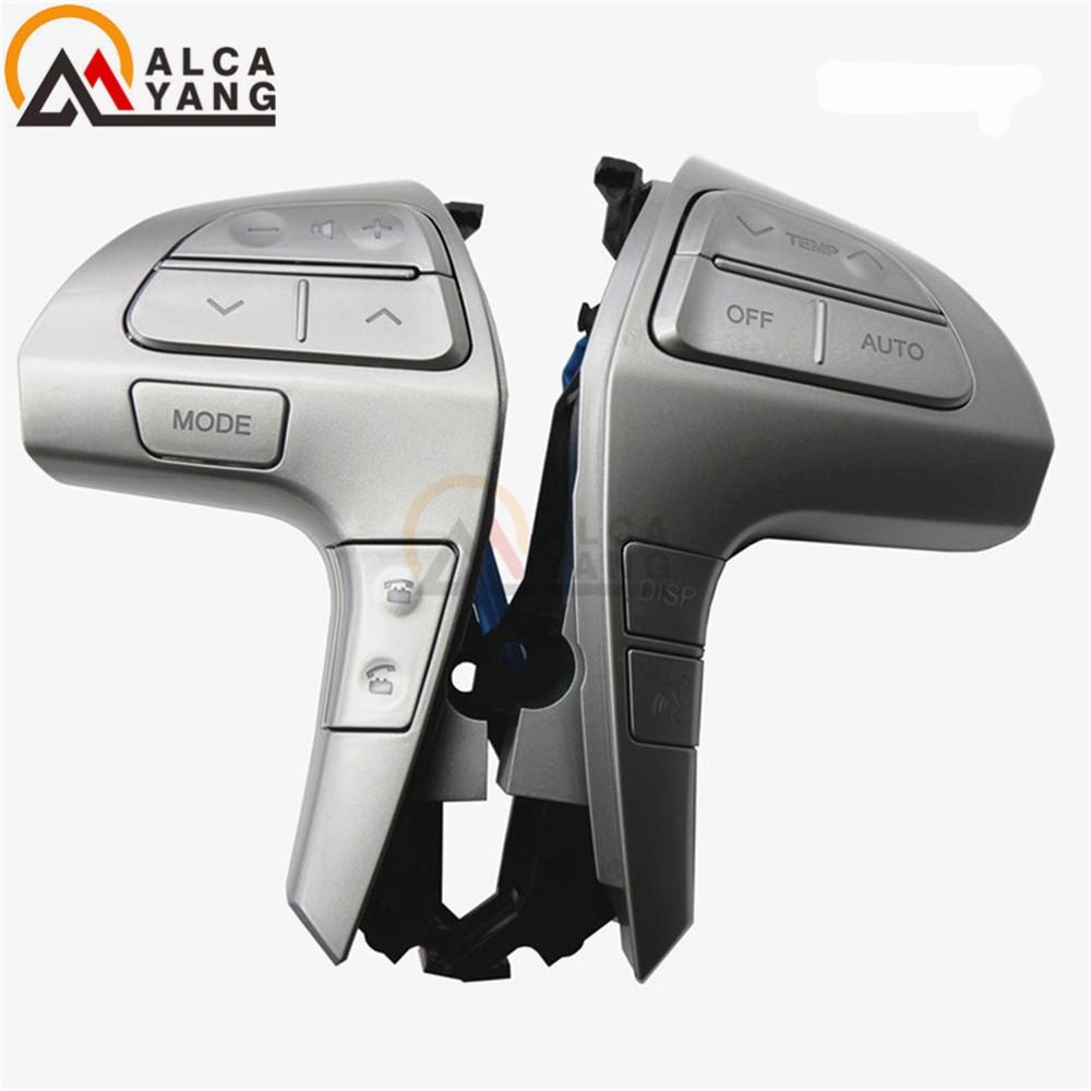 UV Silver / gold color Steering Wheel Audio Control Button With Bluetooth 84250-06180 For Toyota Camry