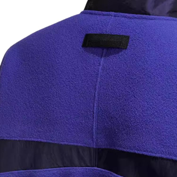 Adidas Originals Purple Fleece Thick Stand Collar Sports Long Sleeve Casual Sweatshirt Men Sweatshirt GD9324