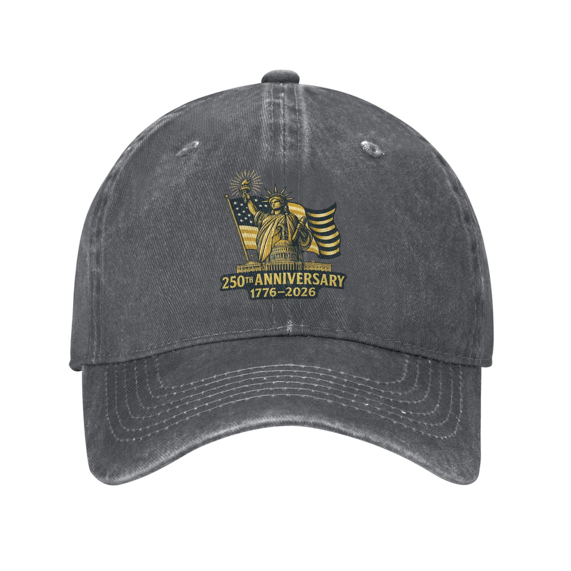 

Мужчины Женщины 250-летие Америки Кепки Носить Бейсболка Винтажная Snapback Кепка Регулируемая One Size