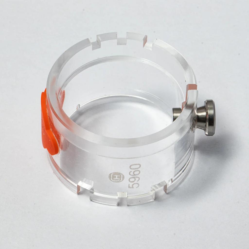 Uhrenreparaturwerkzeug NH35/2824/4130/3235 aus Acrylmaterial, tragbarer Uhrwerkhalter für Uhrmacher zur Reparatur von Uhren