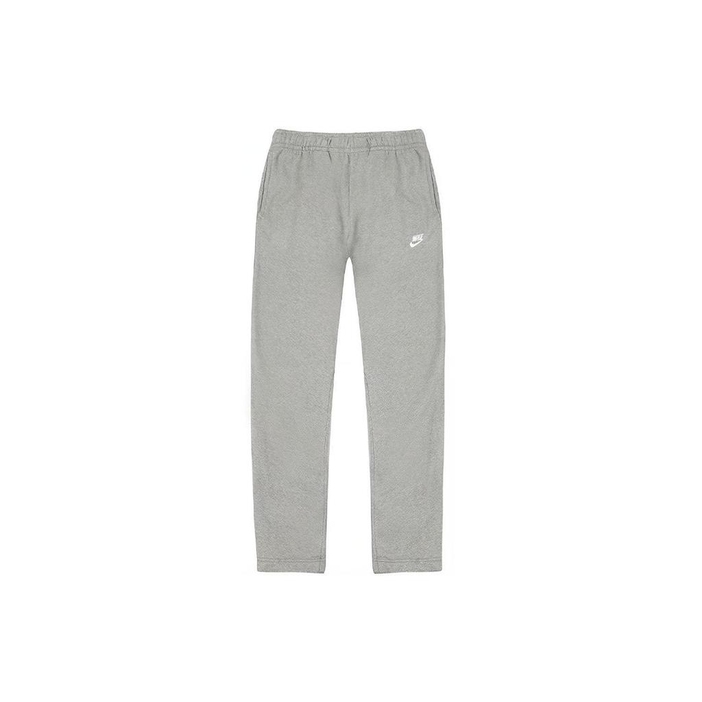 Nike Embroidered Logo Fleece-Lined Warm Joggers with Elastic Waist Men Bottoms Gray BV2707-063