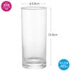 Toyo Sasaki Glass Tumbler Living Vessel Long 435ml Set 6 Made Japan Cup Highball Sour Chuhai 05064N