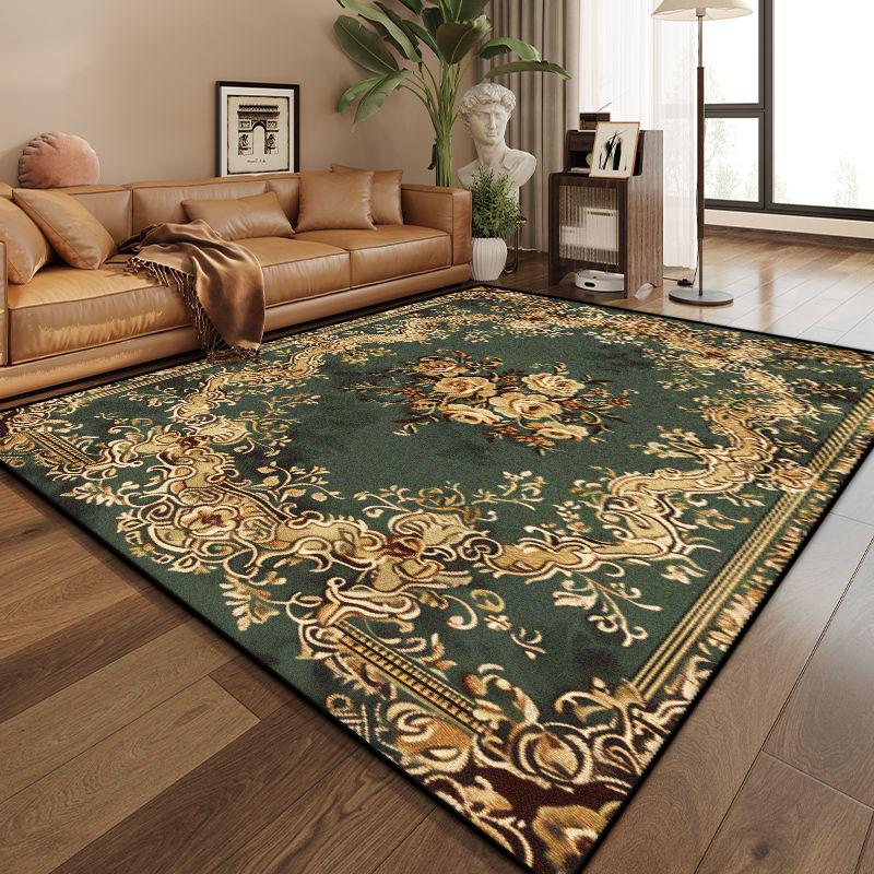 Persian Style Luxury Living Room Decoration Rug Big Size Non-slip Dining Room Carpet Easy Clean Customizable Coffee Tables Mat