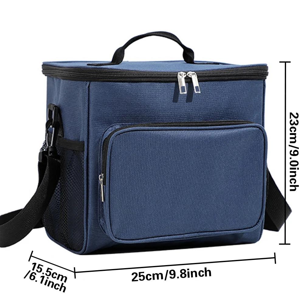 Thermal Organizer Handbag Insulated Lunch Bags Cooler Box for Student Portable Waterproof Camping Storage Boxes Love Printing