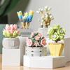 Bonsai Building Blocks City Creative Pant Flower Block Building Bricks Construction Flowers DIY Potted Blocks Gift.
