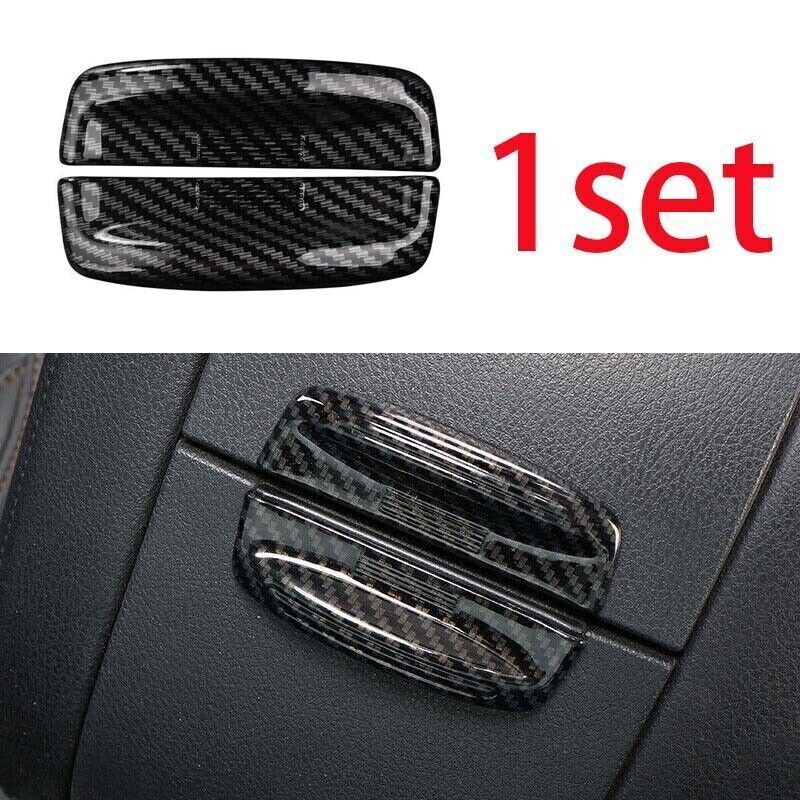 For Toyota Highlander 2015- Console Armrest Box Switch Cover Carbon Fiber 2X