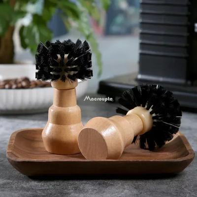 Perie Curățare Portafiltru Barista Espresso Cafea Tamper Perie Curățare 51mm 54mm 58mm Instrument cu Mâner de Lemn Barista