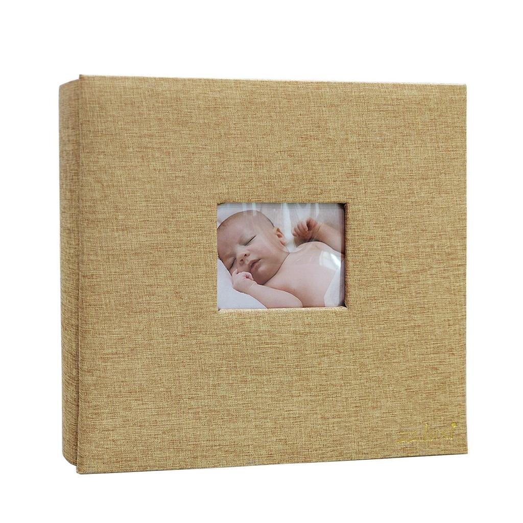 Photo Album, Handmade Photo Album, Mother's Day Gift, Large Capacity, L-size, Adhesive Type, Cotton Linen Material, Free Pages, Stylish, Cute, Organiz
