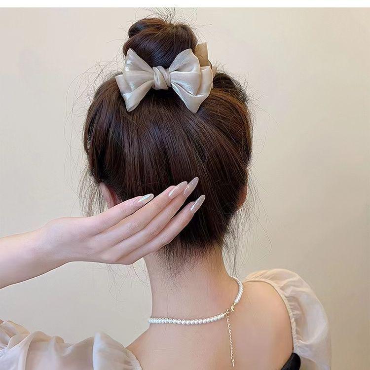 2023 Stylish Temperament Bow Bun Claw Clip for Women