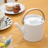 Smith & Shoe Arrosoir Teapot, 500ml, White Black Tea with Strainer, White Porcelain Teapot, Ceramic, Designed by SEBASTIAN CONRAN, LONDON