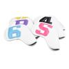 10Piece PU Leather Golf Iron Headcovers Set with Embroidered Number Tags ( 4-9 ASPX)  Durable Club Protection Accessories