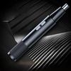 Electric Unisex Nose & Ear Hair Trimmer and Mini Shaver with Sideburns Attachment