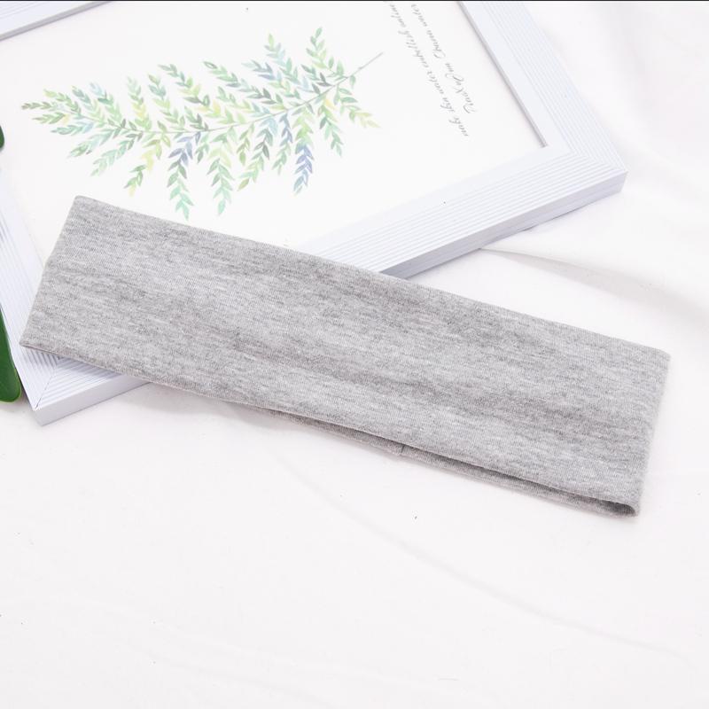 Cotton Solid Color Sports Headbands Gym Running Yoga Sweat Hair Bands High Elastic Makeup Women Tennis Hairband Hair Accessories