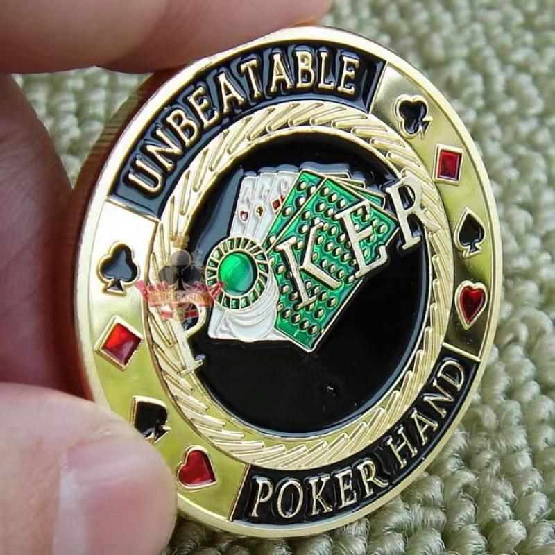 Texas Hold'em, Kovové tlakové karty, Šťastné mince, Kódy domů s blindy, dealer, Plný tlak all-in, žetony, tlakové karty