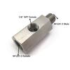 1/8" NPT Oil Pressure Sensor Tee to M12X1.5 Adapter Turbo Supply Feed Line Gauge