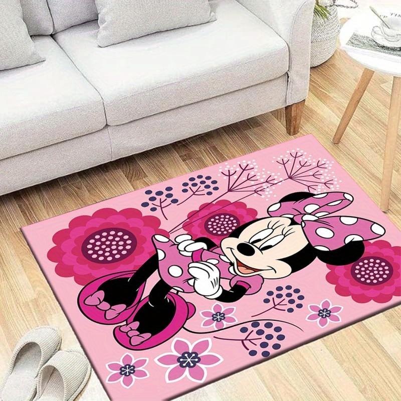 

1pc Minnie Pattern Area Rug Soft Flannel Floor Mat for Living Room, Bedroom, Sofa Coffee Table Floor Mat 60cm by 90cm