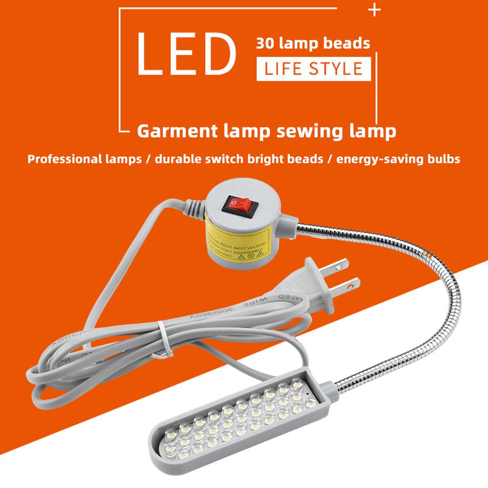 LED Nähmaschinenlampe 360 Flexibel Verstellbarer Schwanenhals Arbeitsleuchten Industrielampen mit Magnetfuß für Werkbank Neu 2025