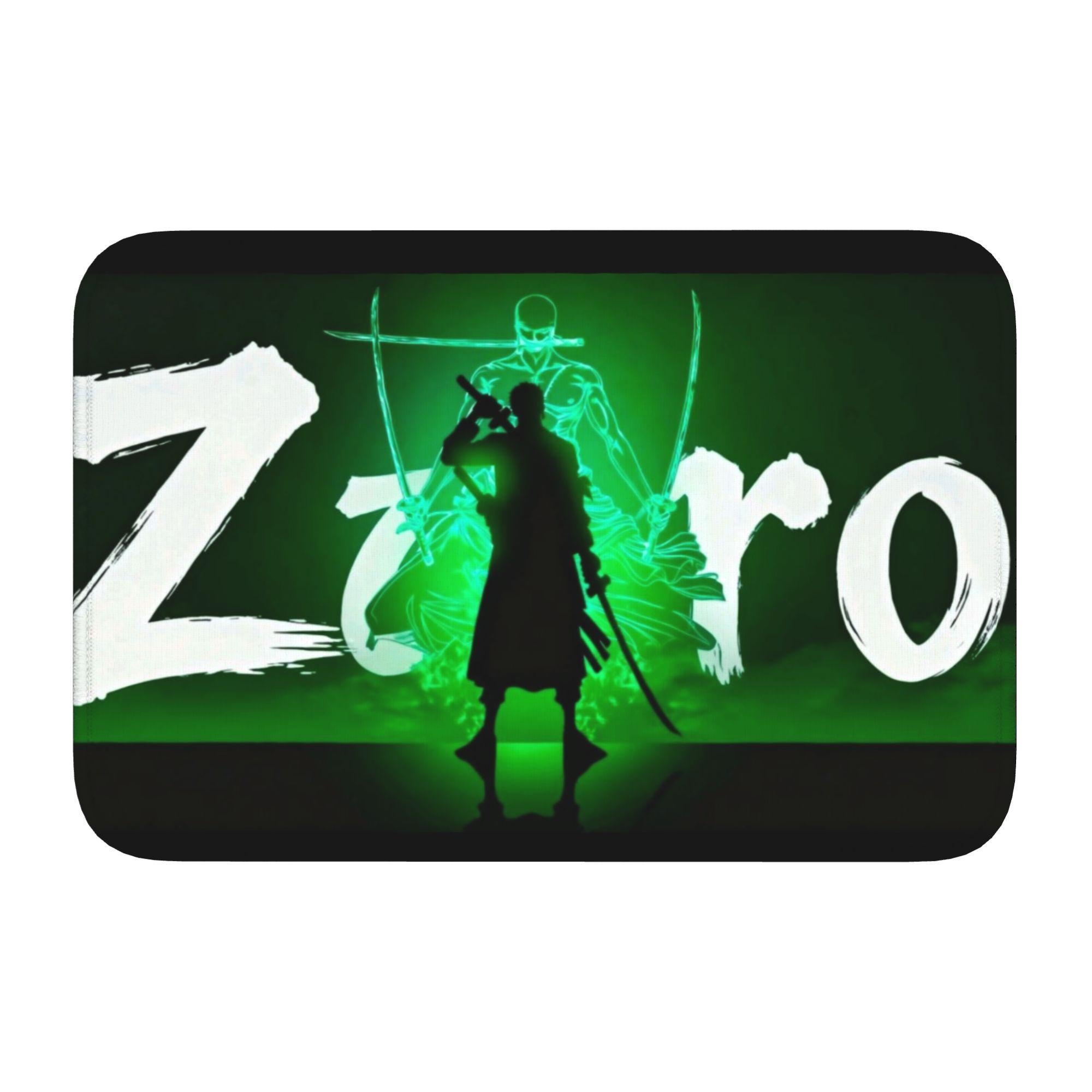 

Zoro O-One P-Piece Anime Front Door Mat Anti-Slip Indoor Welcome Quick Dry Doormat Floor Bathroom Entrance Rug Carpet Footpad 60cm x 90cm