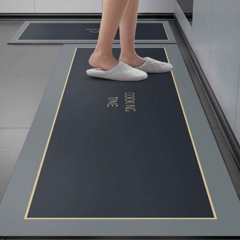Eenvoudig effen kleur Anti-slip Duurzaam Wasbaar en Slijtvast Waterabsorberend Sneldrogend Keukenkleed voor Huisdecoratie 50X120CM(1.6x3.9FT
