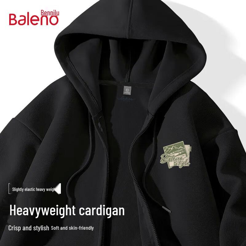 

Baleno Men s Hooded Zipper Casual Jacket M