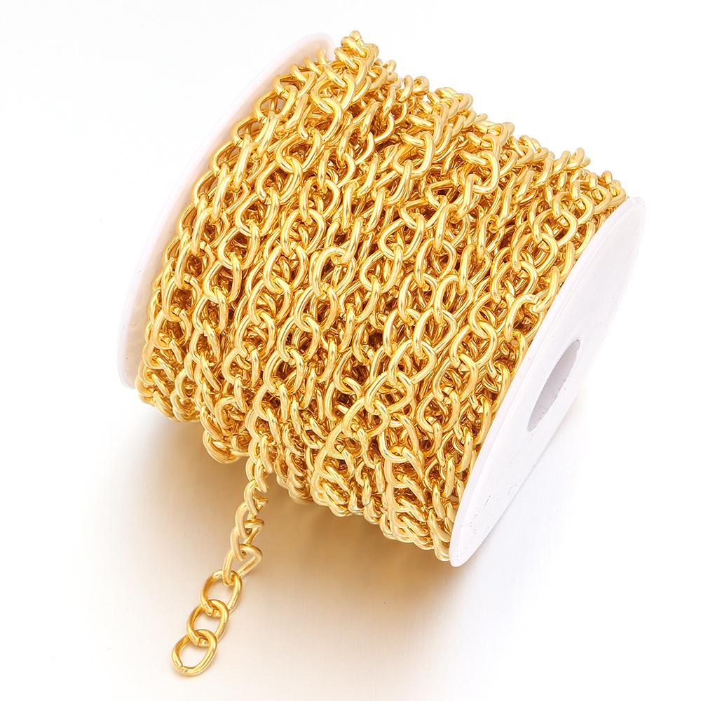 10Yards/Roll Metal Iron Chain Necklace Link Chain Bulk Chain For Jewelry Making Findings DIY Necklace Bracelet Chain Accessories