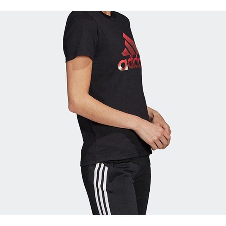 Adidas Set in Sleeve T Shirt Women's Black FJ5010