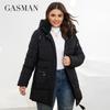 Gasman 2022 Fashion Down Jacket Women's Plus Size Short Casual Hooded Pocket Parkas Women Female Coat Outwear GM-82211