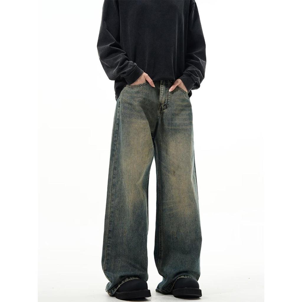 Men's Trendy Distressed Flared Jeans for Spring and Winter