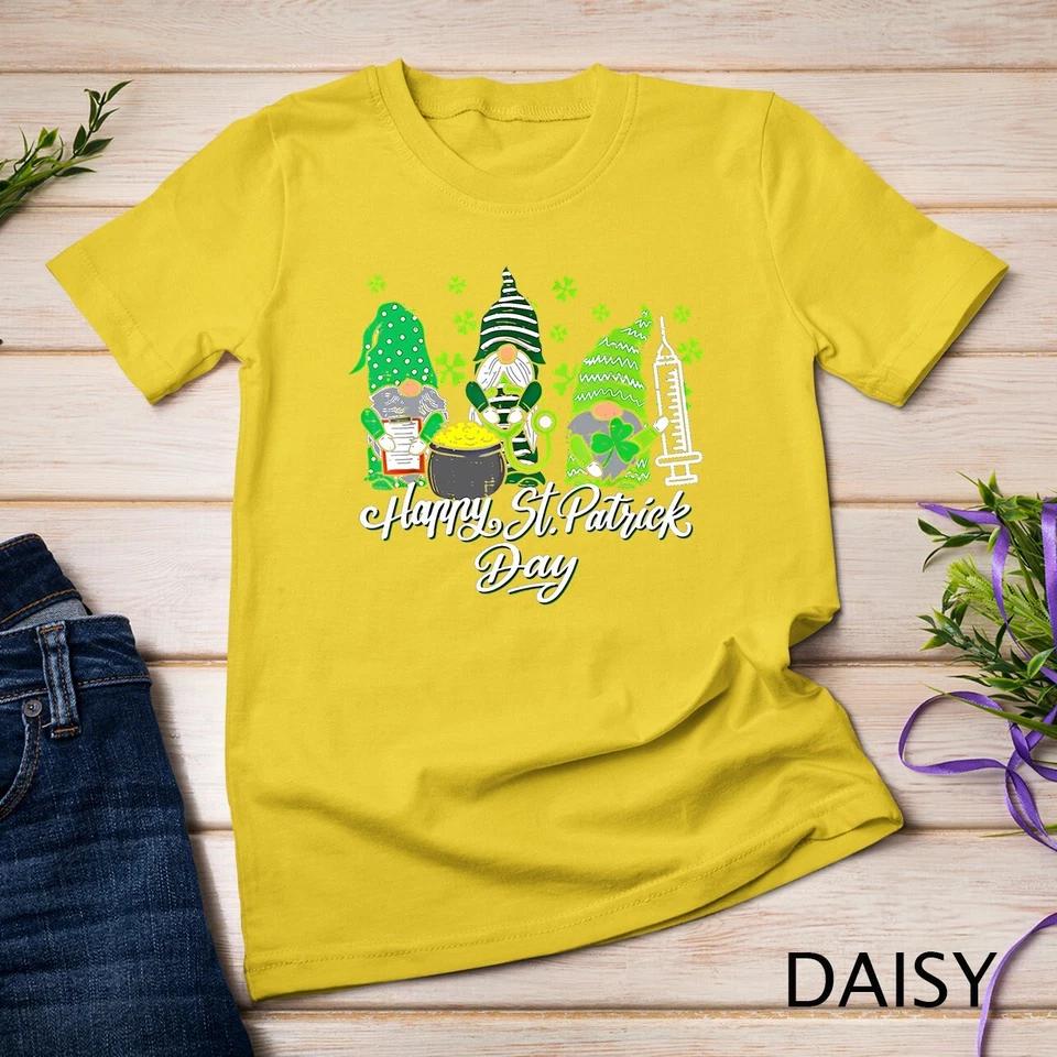 Gnome Nurses Saint Pattys Scrub Nurse St Patricks Day Women Unisex T-shirt 4 2XL