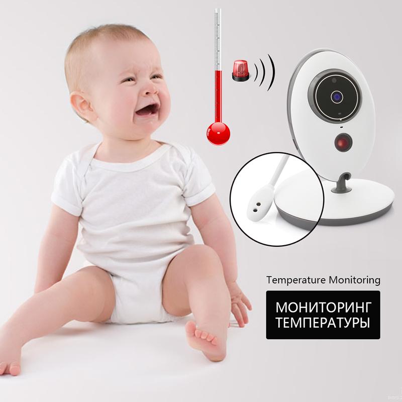 VB605 2.4 Inch Wireless Video Baby Monitor Color Camera Intercom Night Vision Temperature Monitoring Baby Nanny  Network-free