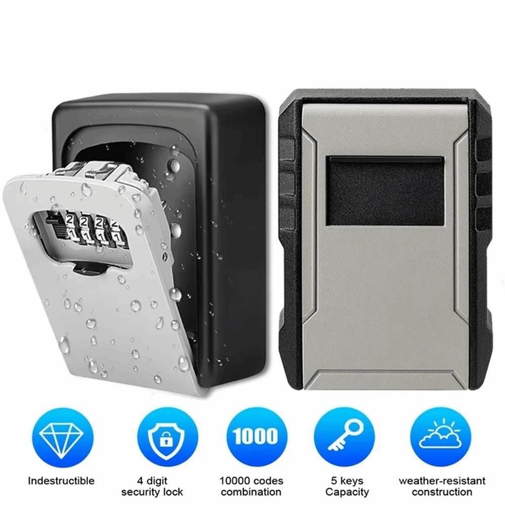 Large Capacity Password Key Box Metal Construction Locking Key Organizer  Key Management