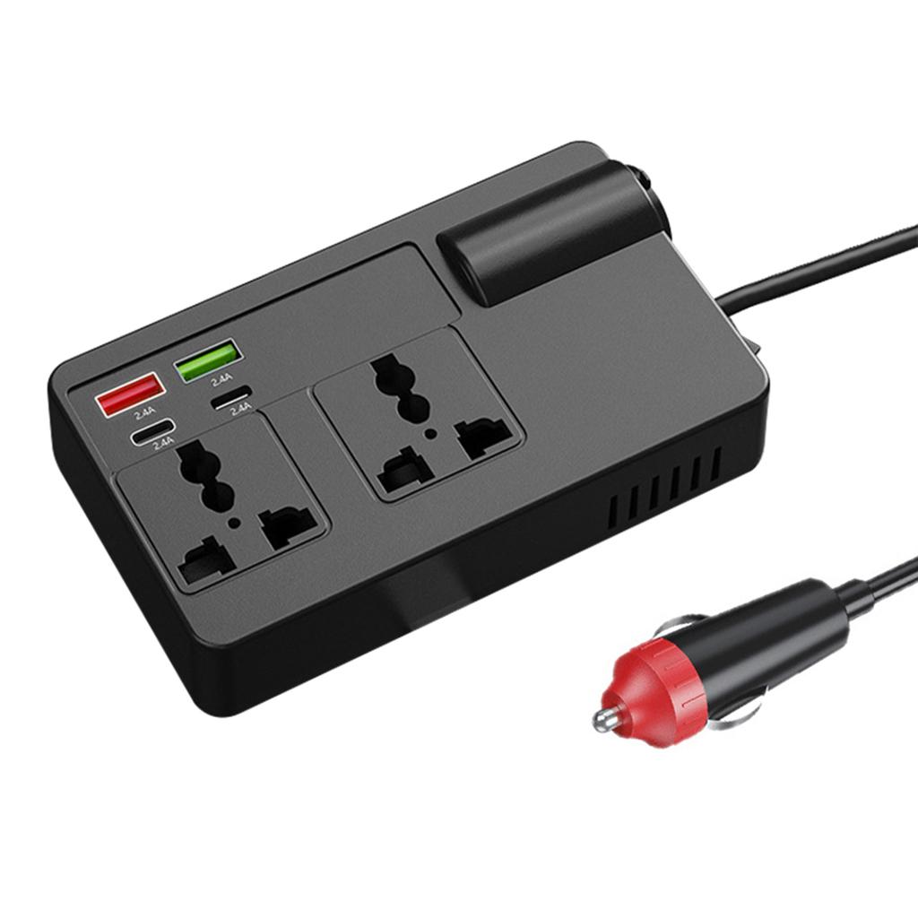 12V/24V To AC-220V Car Power Inverters DC To AC-Power Inverters Over-Heating Protection Auto Voltage Converter Charger