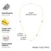 Stackable Stainless Steel Long Chain Necklace Imitation Pearl Heart Charm Sweater Chain, Fashion Aesthetic Jewelry for Women