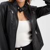 Women's Fashion Casual Spring Autumn Solid Color Print Long Sleeve Stand-collar Slim Blouses & Shirts Top Jacket