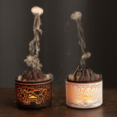 Nový kreativní aroma difuzér sopečná láva Domácí stolní zvlhčovač Simulátor kroužků kouře Plamenový aroma difuzér