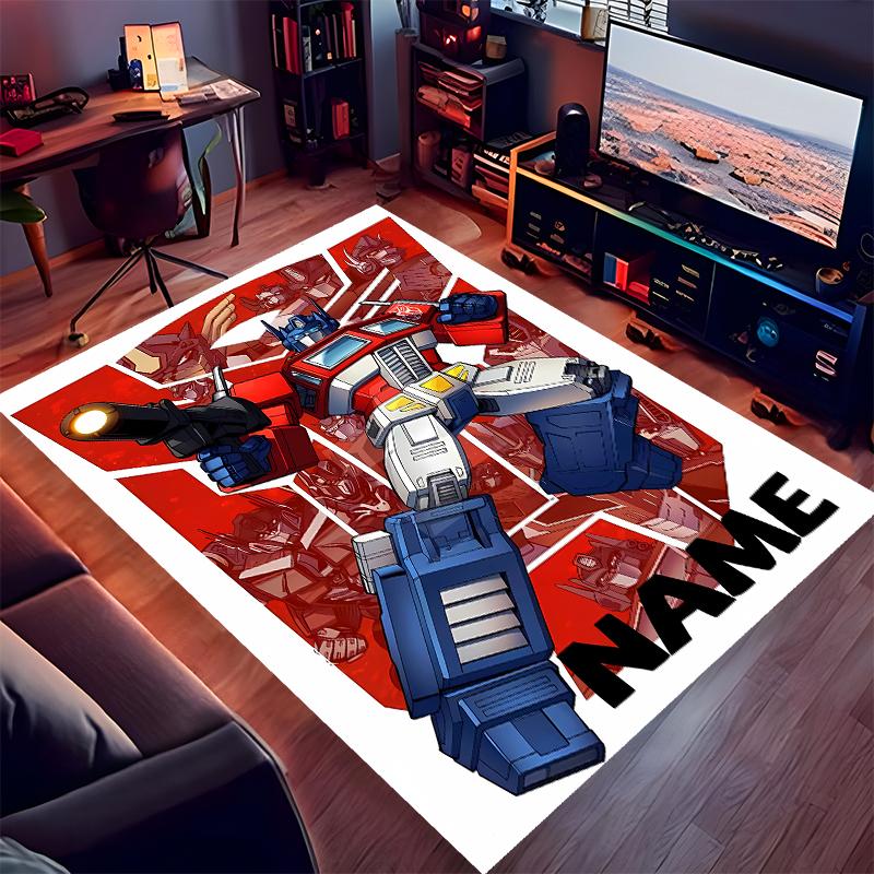Custom personalization Optimus Prime Print Area Rug - Soft, Washable Non-Slip Indoor Mat,Living Room,Home&Office Decorative Rug