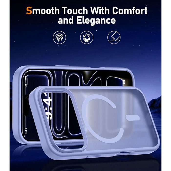 Coque de Protection - BOOLING - iPhone 17 Pro Max - Violet - Antichoc - 2 Verres Trempés