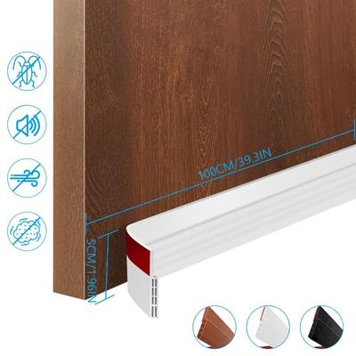 Soundproof Door Bottom Sealing Strip Self-adhesive TPE Draught Excluder Home Insect Prevention Weather Stripping Bedroom