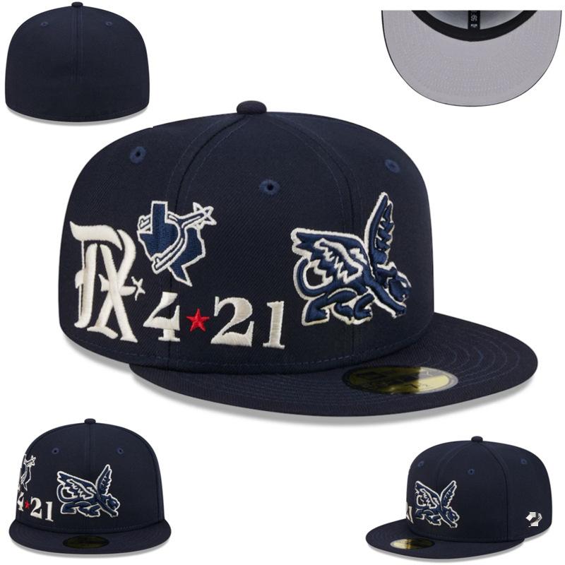 Fully Enclosed T Rangers Baseball Cap for Men and Women, Embroidered Flat-brim Non-adjustable Hat