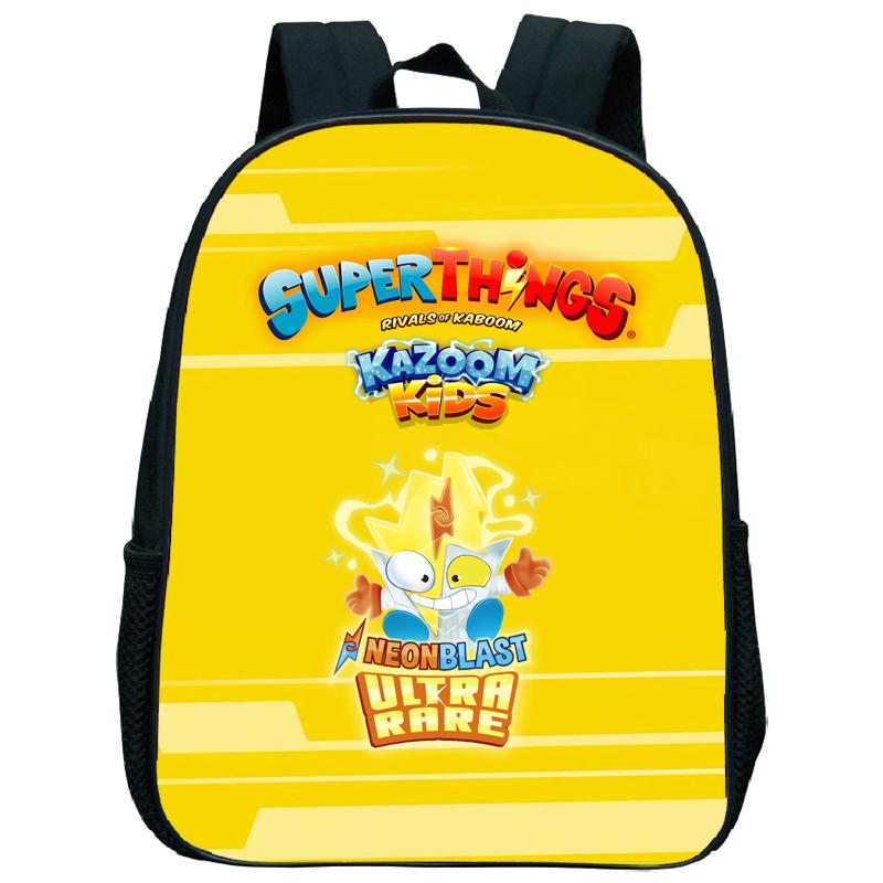 Superzings Kazoom Kids Backpack Children Kindergarten Schoolbag Super Zings 3-5 Years Old Boys Girls Cute Nursery Kids Bag
