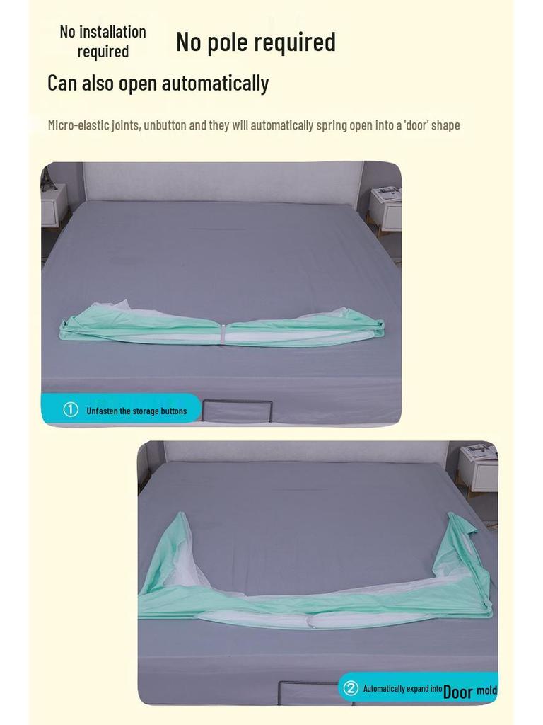 Foldable Mosquito Net for Dorms and Homes - Easy Install, Summer Yurt Style