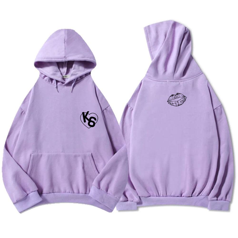 K6 Kiss 6 K CAMP Hoodies Unisex Streetwear Long Sleeve Casual Winter Hooded Sweatshirts Graphic Printed Clothing Men Women Hoody