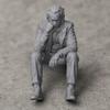 3D Printed Thinker Figurine, Small Upset Clown Shelf Sitter for Living Room Bookshelf Office Desktop Decor