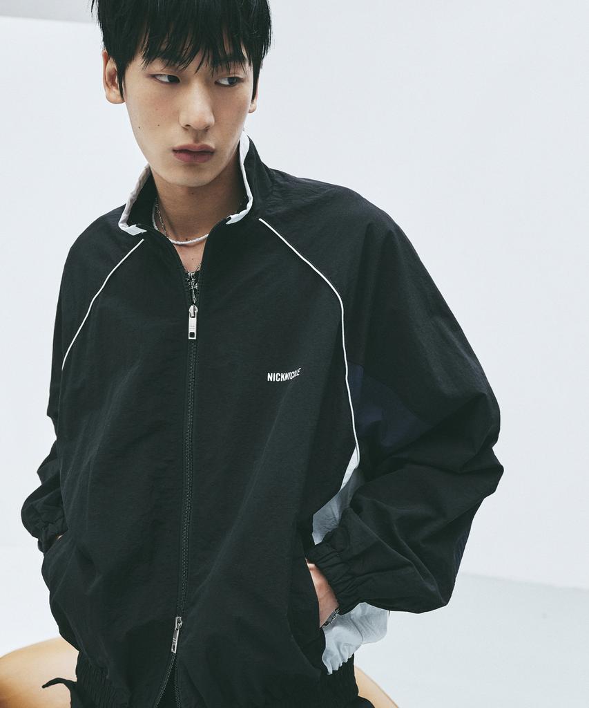 Nick&Nicole Piping Tracksuit Jacket_Black