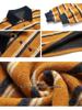 Retro Miu Girl Color Block Striped Lapel Knitwear Women's Winter Base Layer N993C