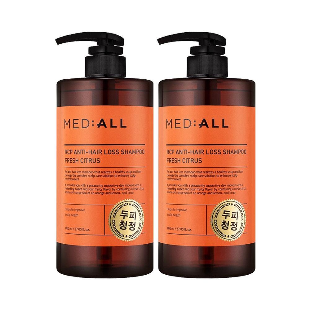 MED:ALL Scalp Cleansing Anti-Hair Loss Functional Shampoo Citrus 800mlx2