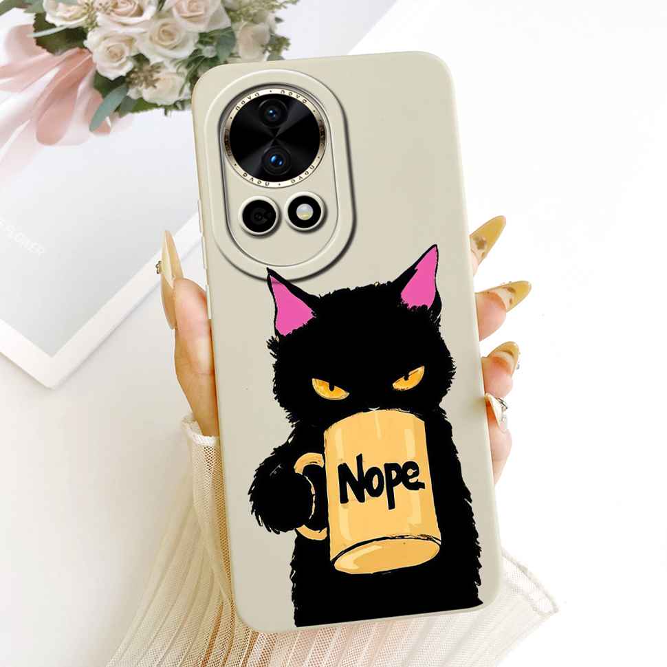 Neu Für Huawei nova 12 5G BLK-AL00 Hülle Luxus Blume Schmetterling Silikon Rückseite Für Huawei Nova12 5G Handyhüllen Bumper